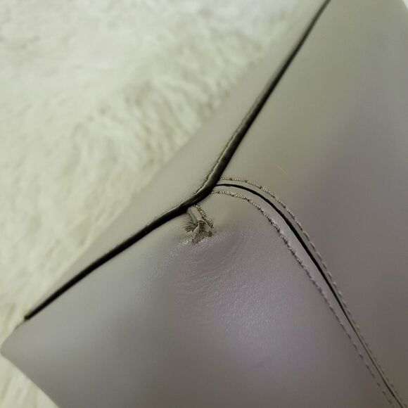 Kate Spade Magnolia Street Double Pocket Taupe Leather Tote Bag - Picture 5 of 7